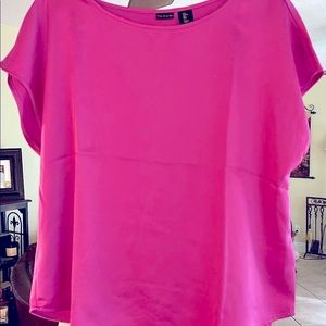 Tahari Women’s magenta pink blouse size large